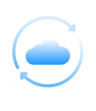 Cloud Kreislauf Data Infrastructure Icon