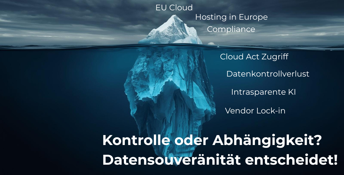 Eisberg mit Schein Sicherheit und versteckten Gefahren